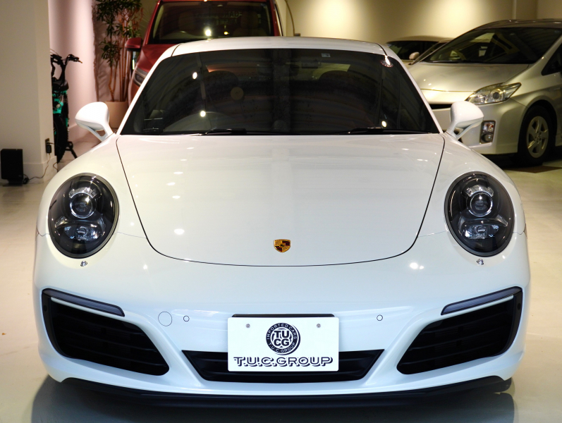 ポルシェ 911(Type991.2) ｶﾚﾗ4 ｽﾎﾟｰﾂｸﾛﾉPKG　右H ﾌﾙﾚｻﾞｰﾂｰﾄﾝｲﾝﾃﾘｱ 赤革 純正PCMﾅﾋﾞ CarPlay Bｶﾒﾗ ﾊﾟｰｸｱｼｽﾄ ｶﾚﾗS20AW　2年保証付