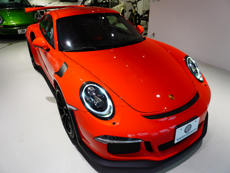 ポルシェ 911(Type991.1) GT3 RS　正規D車 左H ｽﾎﾟｰﾂｸﾛﾉ ｶｰﾎﾞﾝﾊﾞｹｯﾄ ｶｰﾎﾞﾝ&ﾌﾙﾚｻﾞｰｲﾝﾃﾘｱ PCCB Fﾘﾌﾀｰ ｽﾎﾟｴｸﾞ ﾅﾋﾞTV OPｶﾗｰ　2年保証付