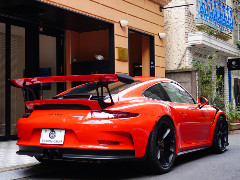 ポルシェ 911(Type991.1) GT3 RS　正規D車 左H ｽﾎﾟｰﾂｸﾛﾉ ｶｰﾎﾞﾝﾊﾞｹｯﾄ ｶｰﾎﾞﾝ&ﾌﾙﾚｻﾞｰｲﾝﾃﾘｱ PCCB Fﾘﾌﾀｰ ｽﾎﾟｴｸﾞ ﾅﾋﾞTV OPｶﾗｰ　2年保証付