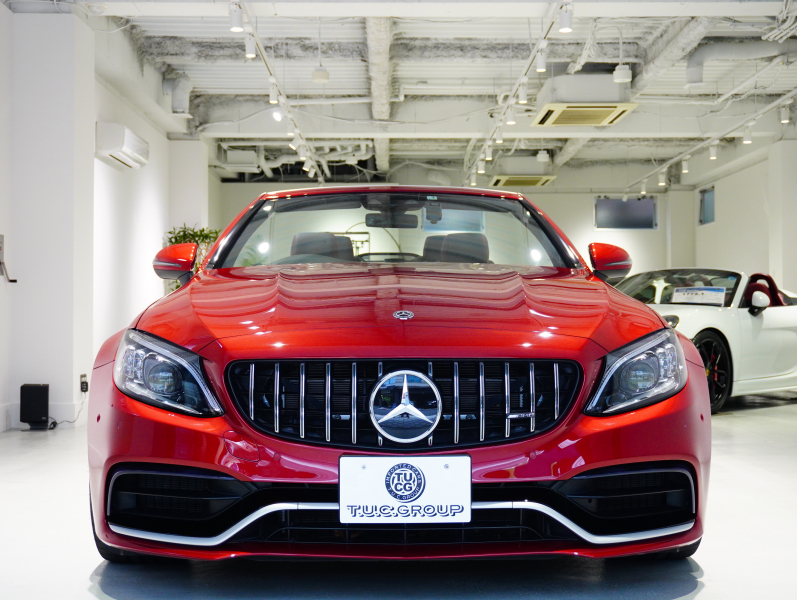 AMG Cクラス C63S ｶﾌﾞﾘｵﾚ ﾚｰﾀﾞｰSP　正規D車 後期ﾓﾃﾞﾙ 510ps 黒幌 赤黒ﾅｯﾊﾟ革 ﾅﾋﾞTV ﾌﾞﾙﾒｽﾀｰ ﾍｯﾄﾞｱｯﾌﾟﾃﾞｨｽﾌﾟﾚｲ ﾊﾟﾌｫｰﾏﾝｽEX ﾊﾟﾌｫｰﾏﾝｽｽﾃｱﾘﾝｸﾞ 専用19/20AW　2年保証