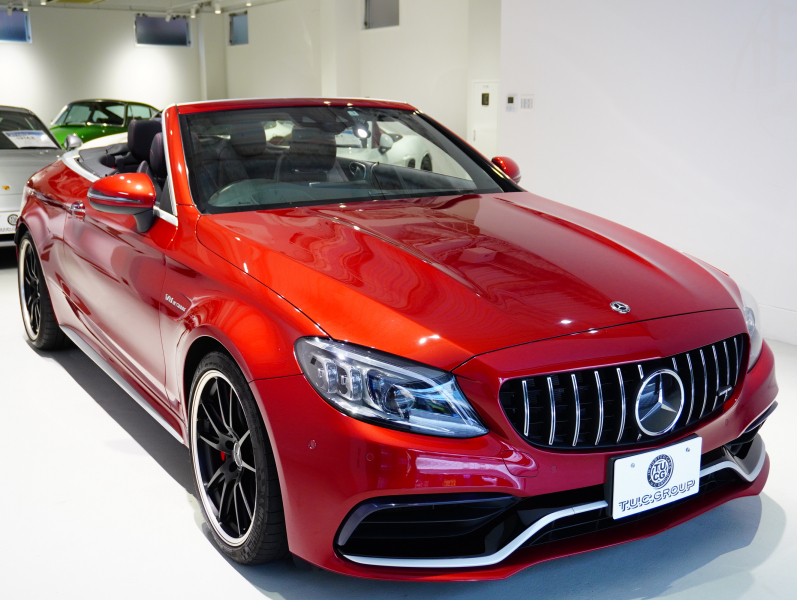 AMG Cクラス C63S ｶﾌﾞﾘｵﾚ ﾚｰﾀﾞｰSP　正規D車 後期ﾓﾃﾞﾙ 510ps 黒幌 赤黒ﾅｯﾊﾟ革 ﾅﾋﾞTV ﾌﾞﾙﾒｽﾀｰ ﾍｯﾄﾞｱｯﾌﾟﾃﾞｨｽﾌﾟﾚｲ ﾊﾟﾌｫｰﾏﾝｽEX ﾊﾟﾌｫｰﾏﾝｽｽﾃｱﾘﾝｸﾞ 専用19/20AW　2年保証