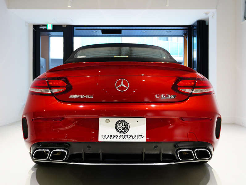 AMG Cクラス C63S ｶﾌﾞﾘｵﾚ ﾚｰﾀﾞｰSP　正規D車 後期ﾓﾃﾞﾙ 510ps 黒幌 赤黒ﾅｯﾊﾟ革 ﾅﾋﾞTV ﾌﾞﾙﾒｽﾀｰ ﾍｯﾄﾞｱｯﾌﾟﾃﾞｨｽﾌﾟﾚｲ ﾊﾟﾌｫｰﾏﾝｽEX ﾊﾟﾌｫｰﾏﾝｽｽﾃｱﾘﾝｸﾞ 専用19/20AW　2年保証