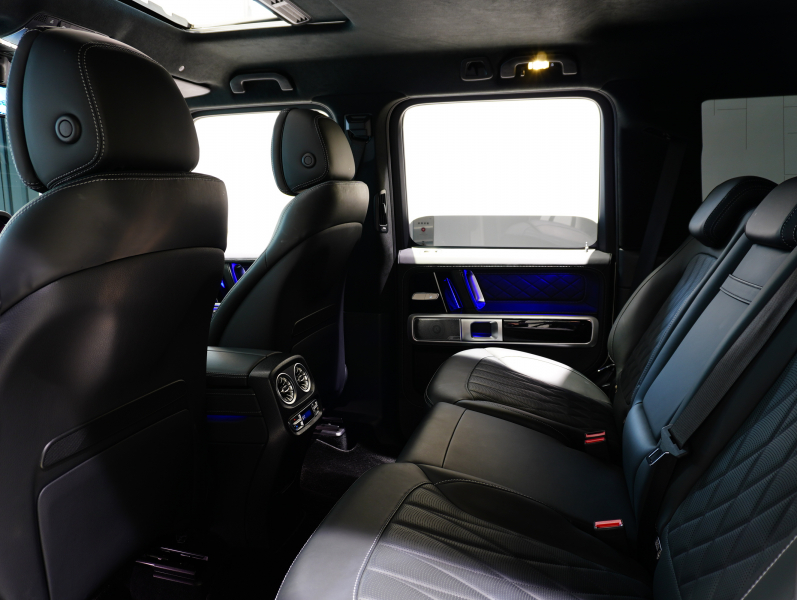 AMG Gクラス G63 AMGﾚｻﾞｰｴｸｽｸﾙｰｼﾌﾞPKG　正規D車 1ｵｰﾅｰ 左H Meｺﾈｸﾄ 黒革 ｻﾝﾙｰﾌ 純正ﾅﾋﾞTV Burmester AMGﾊﾟﾌｫｰﾏﾝｽEX AMG20ｲﾝﾁAW　2年保証