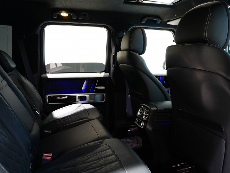 AMG Gクラス G63 AMGﾚｻﾞｰｴｸｽｸﾙｰｼﾌﾞPKG　正規D車 1ｵｰﾅｰ 左H Meｺﾈｸﾄ 黒革 ｻﾝﾙｰﾌ 純正ﾅﾋﾞTV Burmester AMGﾊﾟﾌｫｰﾏﾝｽEX AMG20ｲﾝﾁAW　2年保証