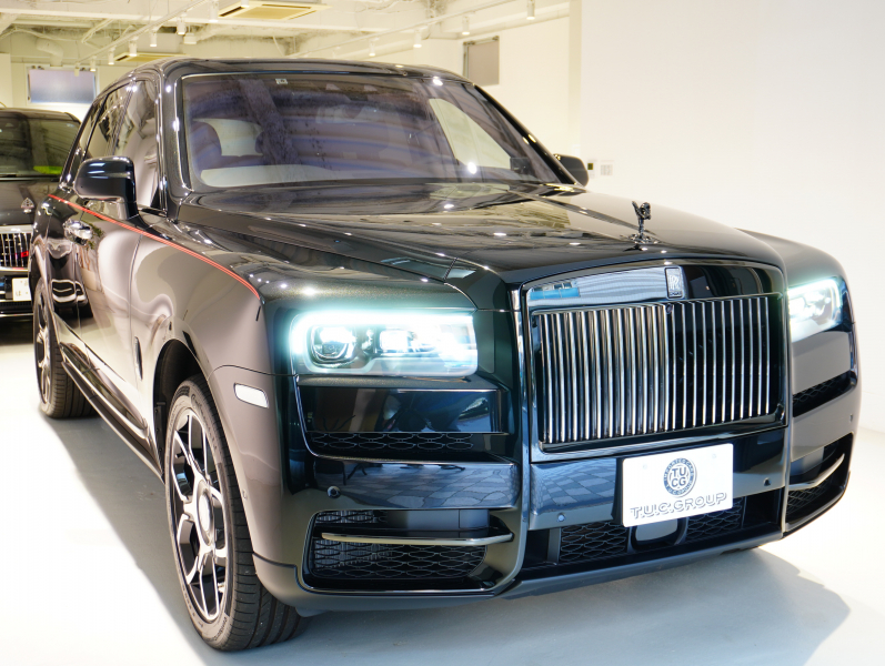ロールスロイス カリナン 6.75 4WD Black Badge　正規D車 左H Starlight Headliner ACC 黒革 ｼｰﾄﾋｰﾀｰ&ﾍﾞﾝﾁﾚｰﾀｰ 純正HDDﾅﾋﾞTV 360ｶﾒﾗ RR刺繍 ﾗﾑｳｰﾙﾌﾛｱﾏｯﾄ 専用22ｲﾝﾁAW