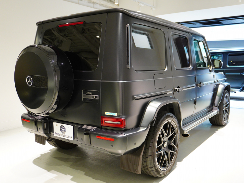 AMG Gクラス G63 AMG Editionマットブラック 正規D車 限定車 左H 専用黒革 サンルーフ 純正ナビTV Burmester AMGパフォーマンスEX ナイトPKG AMG22インチAW BRABUSボンネットドーム  カーボンFリップ 2年保証