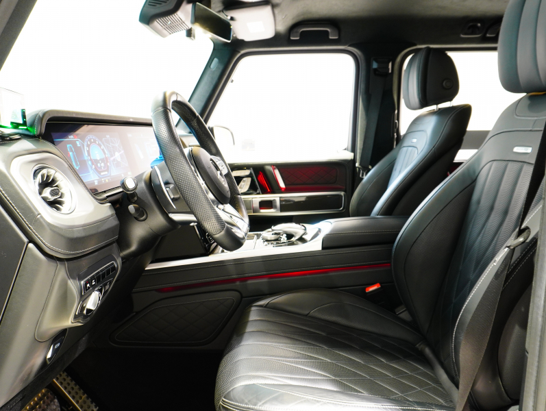 AMG Gクラス G63 AMG Editionマットブラック 正規D車 限定車 左H 専用黒革 サンルーフ 純正ナビTV Burmester AMGパフォーマンスEX ナイトPKG AMG22インチAW BRABUSボンネットドーム  カーボンFリップ 2年保証
