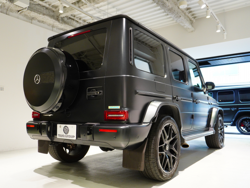 AMG Gクラス G63 AMG Editionマットブラック 正規D車 限定車 左H 専用黒革 サンルーフ 純正ナビTV Burmester AMGパフォーマンスEX ナイトPKG AMG22インチAW BRABUSボンネットドーム  カーボンFリップ 2年保証