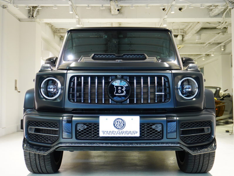 AMG Gクラス G63 AMG Editionマットブラック 正規D車 限定車 左H 専用黒革 サンルーフ 純正ナビTV Burmester AMGパフォーマンスEX ナイトPKG AMG22インチAW BRABUSボンネットドーム  カーボンFリップ 2年保証
