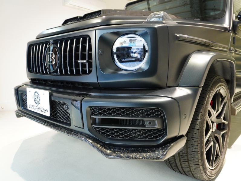 AMG Gクラス G63 AMG Editionマットブラック 正規D車 限定車 左H 専用黒革 サンルーフ 純正ナビTV Burmester AMGパフォーマンスEX ナイトPKG AMG22インチAW BRABUSボンネットドーム  カーボンFリップ 2年保証