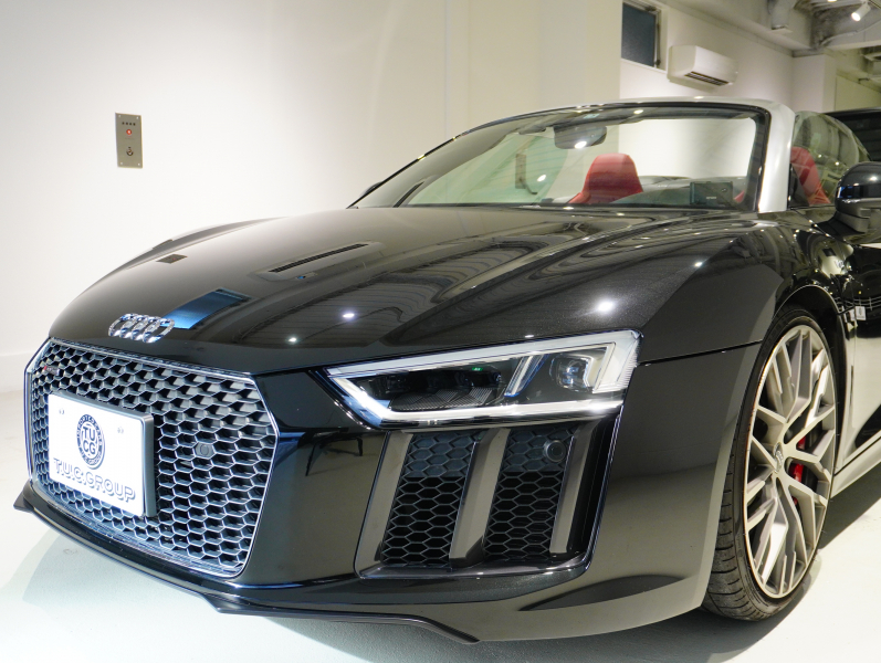 アウディ R8 ｽﾊﾟｲﾀﾞｰ 5.2 FSI V10 Quattro　正規D車 左H ﾚｯﾄﾞﾌｧｲﾝﾅｯﾊﾟﾚｻﾞｰｽﾎﾟｰﾂｼｰﾄ ﾌﾙﾚｻﾞｰﾄﾘﾑ 純正MMIﾅﾋﾞ ﾊﾞｰﾁｬﾙｺｯｸﾋﾟｯﾄ OP20ｲﾝﾁAW　2年保証