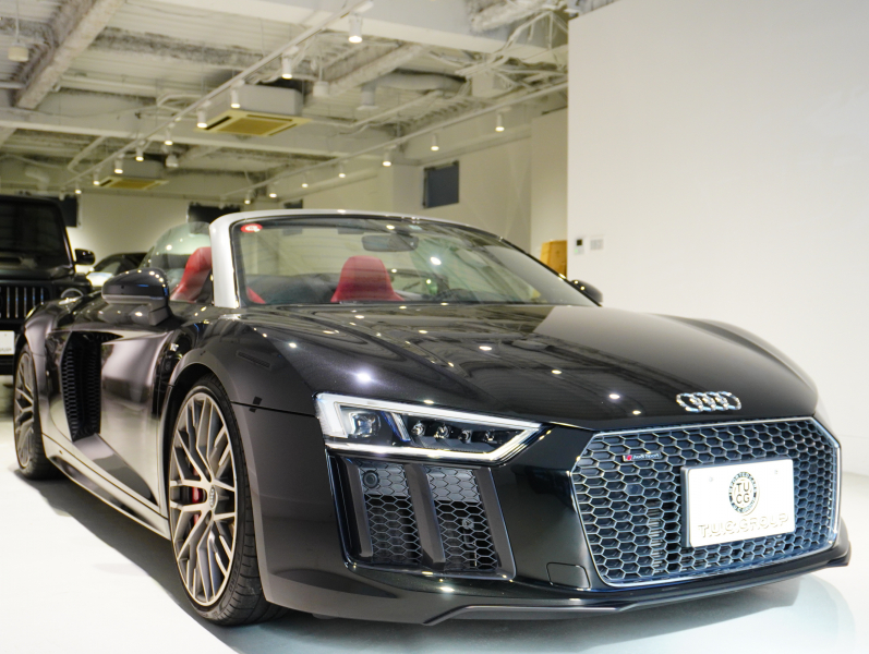 アウディ R8 ｽﾊﾟｲﾀﾞｰ 5.2 FSI V10 Quattro　正規D車 左H ﾚｯﾄﾞﾌｧｲﾝﾅｯﾊﾟﾚｻﾞｰｽﾎﾟｰﾂｼｰﾄ ﾌﾙﾚｻﾞｰﾄﾘﾑ 純正MMIﾅﾋﾞ ﾊﾞｰﾁｬﾙｺｯｸﾋﾟｯﾄ OP20ｲﾝﾁAW　2年保証