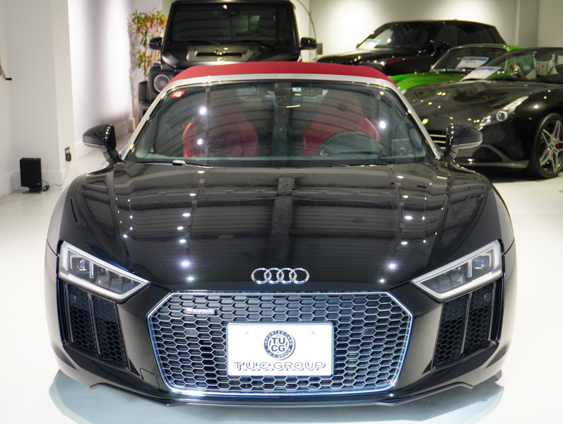 アウディ R8 ｽﾊﾟｲﾀﾞｰ 5.2 FSI V10 Quattro　正規D車 左H ﾚｯﾄﾞﾌｧｲﾝﾅｯﾊﾟﾚｻﾞｰｽﾎﾟｰﾂｼｰﾄ ﾌﾙﾚｻﾞｰﾄﾘﾑ 純正MMIﾅﾋﾞ ﾊﾞｰﾁｬﾙｺｯｸﾋﾟｯﾄ OP20ｲﾝﾁAW　2年保証