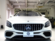 AMG Sクラス S63 4MATIC+ Coupe AMGダイナミック&レーダーセーフティPKG 正規D車 後期モデル ポーセレン&エスプレッソブラウン革 パノラマR 純正ナビTV フルセグ CarPlay Burmester ヘッドアップD OP20インチAW 2年保証付