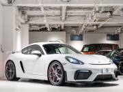 ポルシェ 718 ケイマン GT4 6MT クラブスポーツ&クロノPKG 正規D車 右H フルバケットシート PCMナビ Bカメラ CarPlay キセノンヘッドライト スポーツEX 2年保証