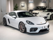 ポルシェ 718 ケイマン GT4 6MT クロノPKG 正規D車 1オーナー 右H レザーインテリアPKG PCMナビ Bカメラ CarPlay キセノンヘッドライト スポーツEX OPカラー 2年保証