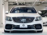 AMG Sクラス S63 4MATIC+ long AMGダイナミック&ショーファー&レーダーPKG 後期モデル 左H MEコネ ポーセレン革 パノラマSR ナビTV フルセグ CarPlay HUD ベンチレーター リアエンタ 社外マフラー 2年保証付