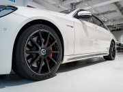 AMG Sクラス S63 4MATIC+ long AMGダイナミック&ショーファー&レーダーPKG 後期モデル 左H MEコネ ポーセレン革 パノラマSR ナビTV フルセグ CarPlay HUD ベンチレーター リアエンタ 社外マフラー 2年保証付