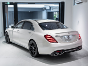 AMG Sクラス S63 4MATIC+ long AMGダイナミック&ショーファー&レーダーPKG 後期モデル 左H MEコネ ポーセレン革 パノラマSR ナビTV フルセグ CarPlay HUD ベンチレーター リアエンタ 社外マフラー 2年保証付
