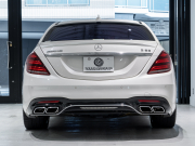 AMG Sクラス S63 4MATIC+ long AMGダイナミック&ショーファー&レーダーPKG 後期モデル 左H MEコネ ポーセレン革 パノラマSR ナビTV フルセグ CarPlay HUD ベンチレーター リアエンタ 社外マフラー 2年保証付