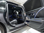 メルセデスマイバッハ Sクラス S580 4MATIC ファーストクラス&ドライバーズPKG 正規D車 1オーナー 4人乗り 黒革 パノラマSR リアアクスル MBUX AR Burmester ARヘッドアップ 専用20インチAW