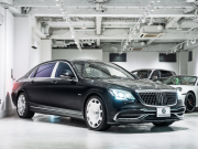 メルセデスマイバッハ Sクラス S650 ファーストクラスPKG 正規D車 後期モデル 4人乗り 黒革 パノラマSR 純正ナビTV CarPlay Burmester リアエンターテインメント 専用20AW