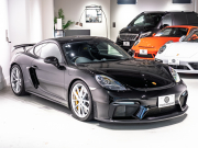 ポルシェ 718 ケイマン GT4 6MT ｽﾎﾟｰﾂｸﾛﾉ&ﾚｻﾞｰｲﾝﾃﾘｱPKG　正規D車 1ｵｰﾅｰ 右H 18wayｱﾀﾞﾌﾟﾃｨﾌﾞｽﾎﾟｰﾂｼｰﾄ PCCB PCMﾅﾋﾞ Bｶﾒﾗ CarPlay BOSEｻｳﾝﾄﾞ LEDﾍｯﾄﾞﾗｲﾄPDLSﾌﾟﾗｽ ｽﾎﾟｰﾂEX 純正20AW