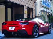 フェラーリ 488スパイダー F1 DCT　正規ﾃﾞｨｰﾗｰ車 ROSSOCORSA×CREMAﾚｻﾞｰ  20ｲﾝﾁ鍛造AW 電動ｼｰﾄ JBLｻｳﾝﾄﾞ ｶｰﾎﾞﾝｲﾝﾃﾘｱ ﾌﾛﾝﾄﾘﾌﾀｰ CCM SCM2