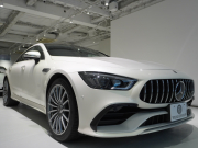 AMG GT 4ドアクーペ GT43 4MATIC+ AMG RIDE CONTROL+ PKG 1オーナー 右H Meコネクト HUD Pスタ 黒革 パノラマSR MBUXナビTV ベンチレーター ダイナミックシート ブルメスター ハンズフリーA AIRマチック 新車保証継承可