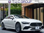 AMG GT 4ドアクーペ GT43 4MATIC+ AMG RIDE CONTROL+ PKG 1オーナー 右H Meコネクト HUD Pスタ 黒革 パノラマSR MBUXナビTV ベンチレーター ダイナミックシート ブルメスター ハンズフリーA AIRマチック 新車保証継承可