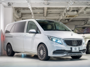 メルセデスベンツ Vクラス V220d AVG ロング レーダーP マイバッハ仕様 エグセクティブシート TVモニター付パーテーション パノラマSR 4人乗り 2年保証付