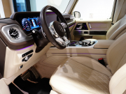 AMG Gクラス G63 AMGﾚｻﾞｰｴｸｽｸﾙｰｼﾌﾞPKG　正規D車 1ｵｰﾅｰ 左H Meｺﾈｸﾄ ﾏｷｱｰﾄﾍﾞｰｼﾞｭ革 ｻﾝﾙｰﾌ 純正ﾅﾋﾞTV Burmester AMGﾊﾟﾌｫｰﾏﾝｽEX AMG22ｲﾝﾁAW　2年保証