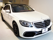 AMG Sクラス S63 4MATIC+ ロング AMGダイナミック&レーダーP 左H ブラウン&ベージュインテリア パノラマR HDDナビTV  エアサス AMG20インチAW 2年保証付