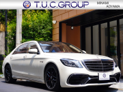 AMG Sクラス S63 4MATIC+ ロング AMGダイナミック&レーダーP 左H ブラウン&ベージュインテリア パノラマR HDDナビTV  エアサス AMG20インチAW 2年保証付