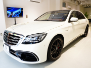 AMG Sクラス S63 4MATIC+ ロング AMGダイナミック&レーダーP 左H ブラウン&ベージュインテリア パノラマR HDDナビTV  エアサス AMG20インチAW 2年保証付