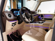 AMG Gクラス G63 AMGﾚｻﾞｰｴｸｽｸﾙｰｼﾌﾞPKG　正規D車 1ｵｰﾅｰ 左H Meｺﾈｸﾄ ﾍﾞｰｼﾞｭ革 ｻﾝﾙｰﾌ 純正ﾅﾋﾞTV Burmester AMGﾊﾟﾌｫｰﾏﾝｽEX AMG20ｲﾝﾁAW OPｶﾗｰ　2年保証