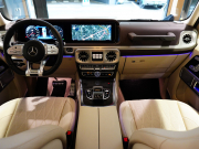 AMG Gクラス G63 AMGﾚｻﾞｰｴｸｽｸﾙｰｼﾌﾞPKG　正規D車 1ｵｰﾅｰ 左H Meｺﾈｸﾄ ﾍﾞｰｼﾞｭ革 ｻﾝﾙｰﾌ 純正ﾅﾋﾞTV Burmester AMGﾊﾟﾌｫｰﾏﾝｽEX AMG20ｲﾝﾁAW OPｶﾗｰ　2年保証