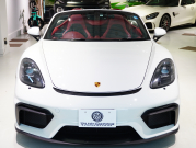 ポルシェ 718スパイダー 4.0 6MT　正規D車 ｽﾎﾟｰﾂｸﾛﾉP ｽﾊﾟｲﾀﾞｰｸﾗｼｯｸｲﾝﾃﾘｱ 18Wayｽﾎﾟｰﾂｼｰﾄ PCMﾅﾋﾞ Bｶﾒﾗ PASM ｽﾎﾟｴｸﾞ 20ｲﾝﾁ718ｽﾊﾟｲﾀﾞｰAW 新車保証付