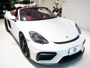 ポルシェ 718スパイダー 4.0 6MT　正規D車 ｽﾎﾟｰﾂｸﾛﾉP ｽﾊﾟｲﾀﾞｰｸﾗｼｯｸｲﾝﾃﾘｱ 18Wayｽﾎﾟｰﾂｼｰﾄ PCMﾅﾋﾞ Bｶﾒﾗ PASM ｽﾎﾟｴｸﾞ 20ｲﾝﾁ718ｽﾊﾟｲﾀﾞｰAW 新車保証付