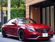 AMG Cクラス C63S ｶﾌﾞﾘｵﾚ ﾚｰﾀﾞｰSP　正規D車 後期ﾓﾃﾞﾙ 510ps 黒幌 赤黒ﾅｯﾊﾟ革 ﾅﾋﾞTV ﾌﾞﾙﾒｽﾀｰ ﾍｯﾄﾞｱｯﾌﾟﾃﾞｨｽﾌﾟﾚｲ ﾊﾟﾌｫｰﾏﾝｽEX ﾊﾟﾌｫｰﾏﾝｽｽﾃｱﾘﾝｸﾞ 専用19/20AW　2年保証