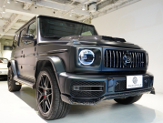 AMG Gクラス G63 AMG Editionマットブラック 正規D車 限定車 左H 専用黒革 サンルーフ 純正ナビTV Burmester AMGパフォーマンスEX ナイトPKG AMG22インチAW BRABUSボンネットドーム  カーボンFリップ 2年保証